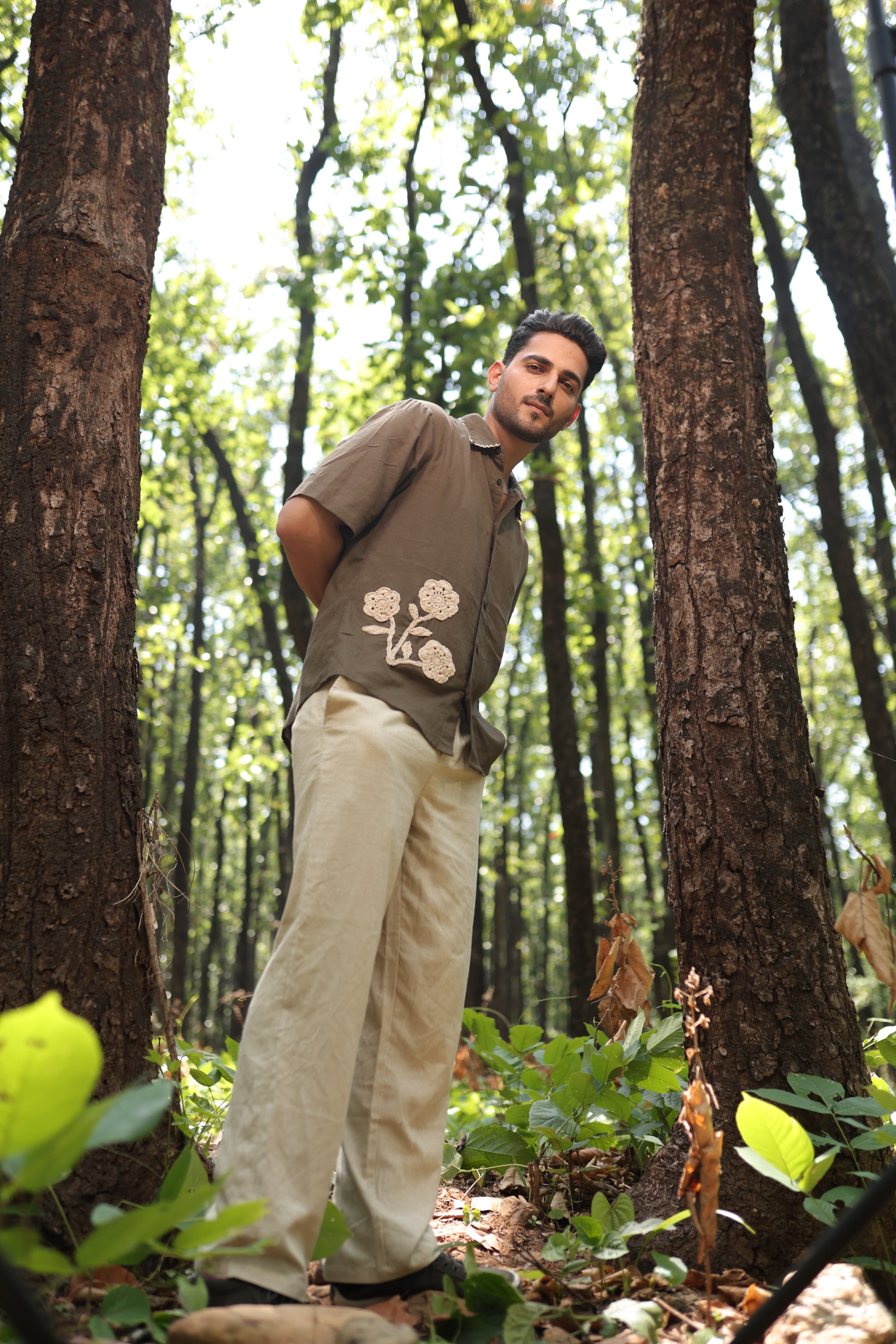 Vanam Crochet Patch Shirt