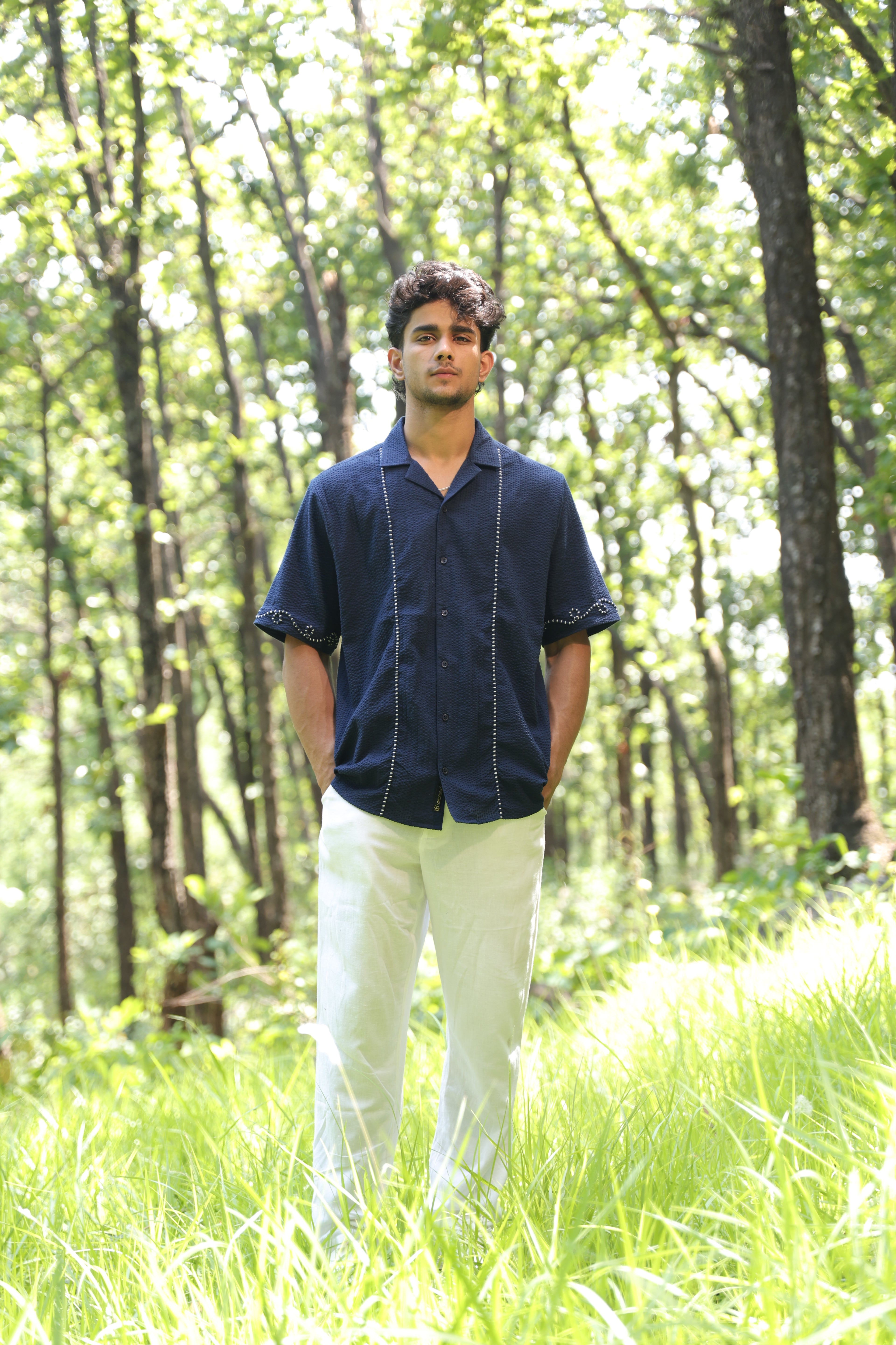 The Blue Hour Hand Embroidered Shirt