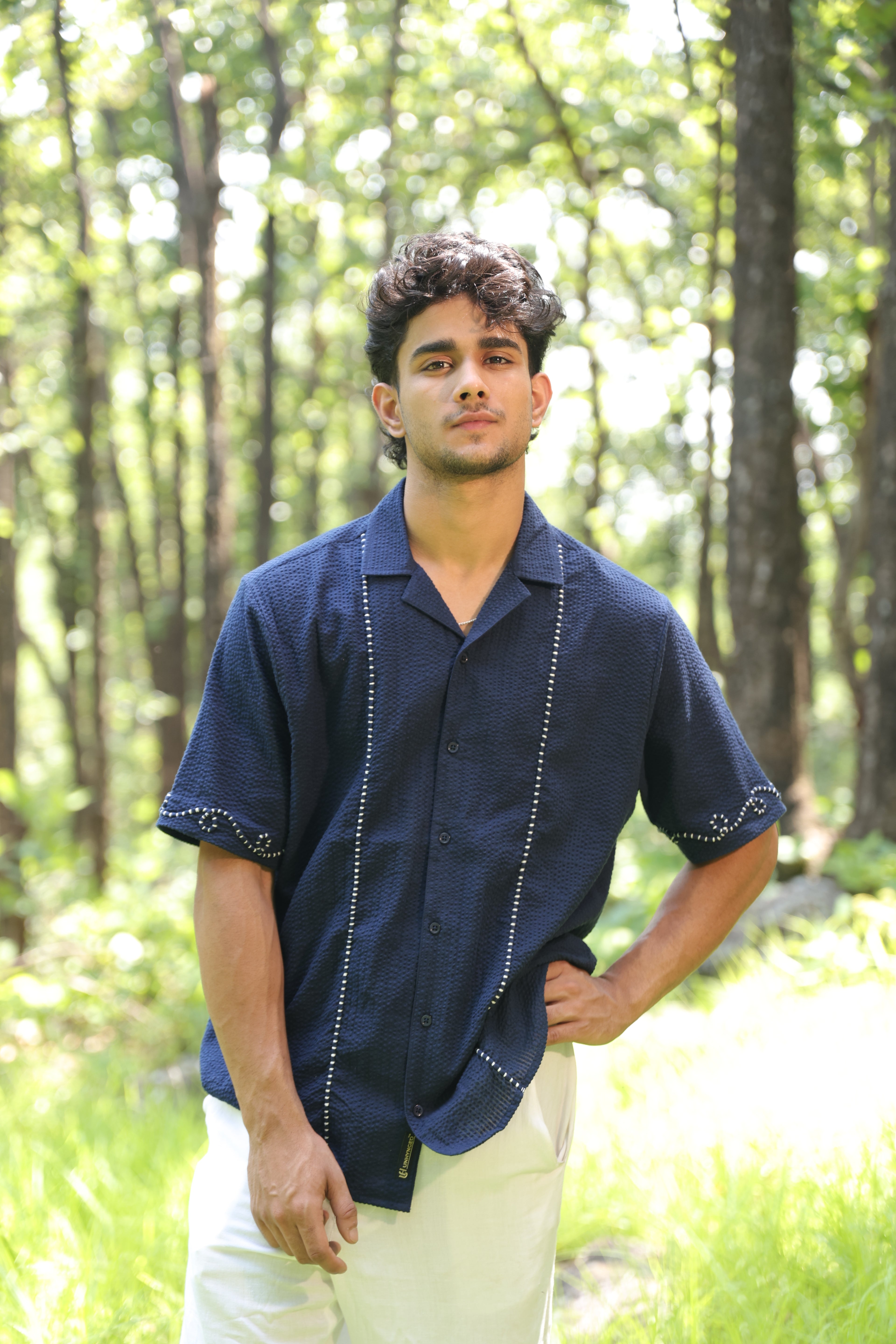 The Blue Hour Hand Embroidered Shirt