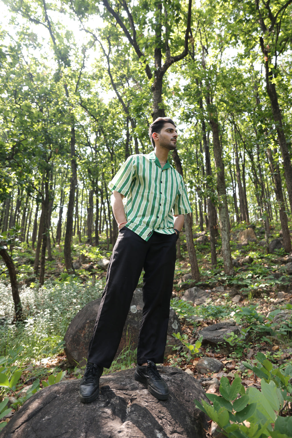 Green Stripe Shirt