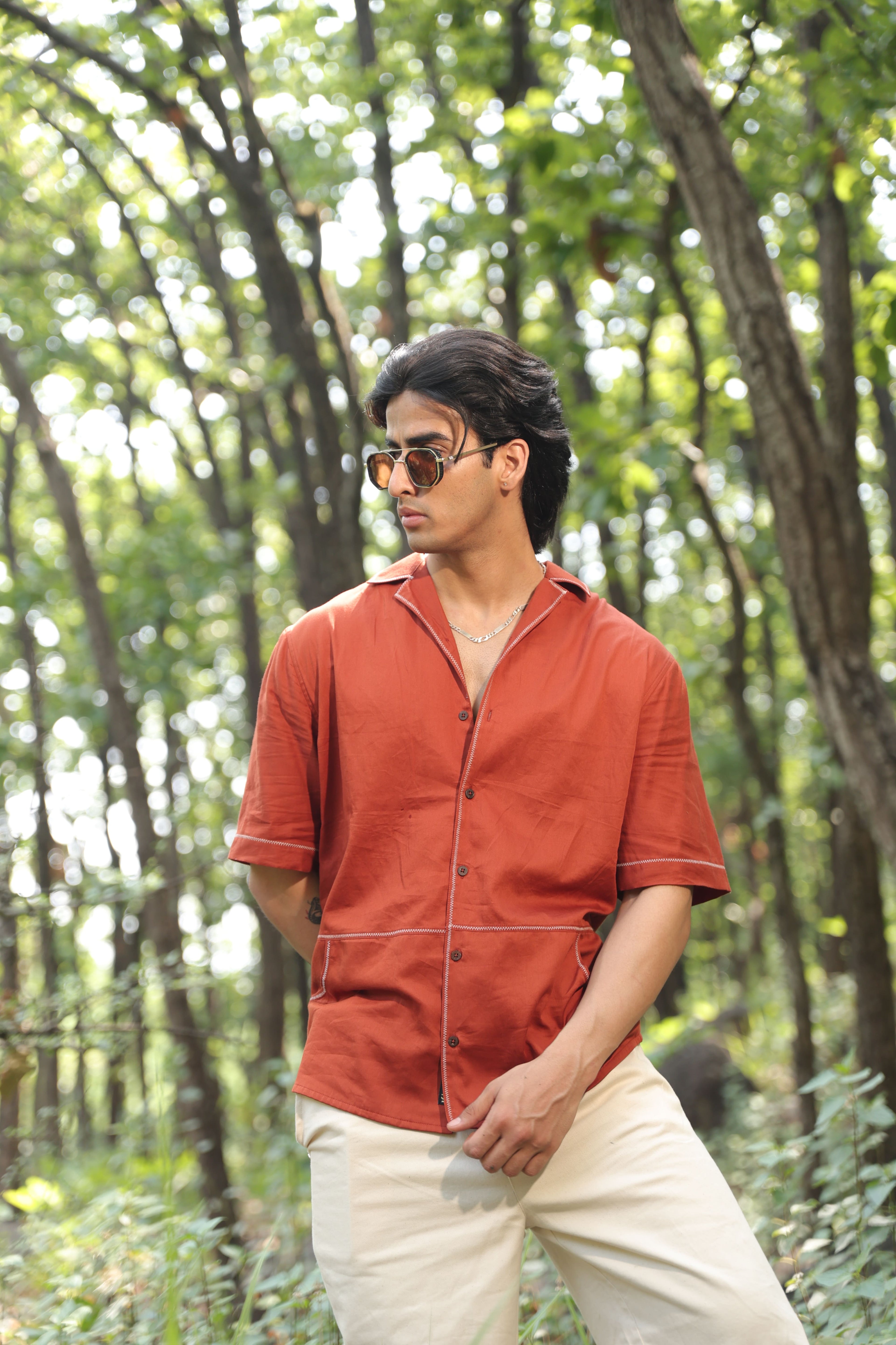 Bhumi Rust Shirt