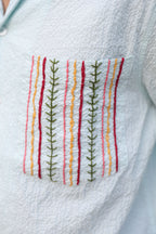Rang Rekha Hand Embroidered Shirt