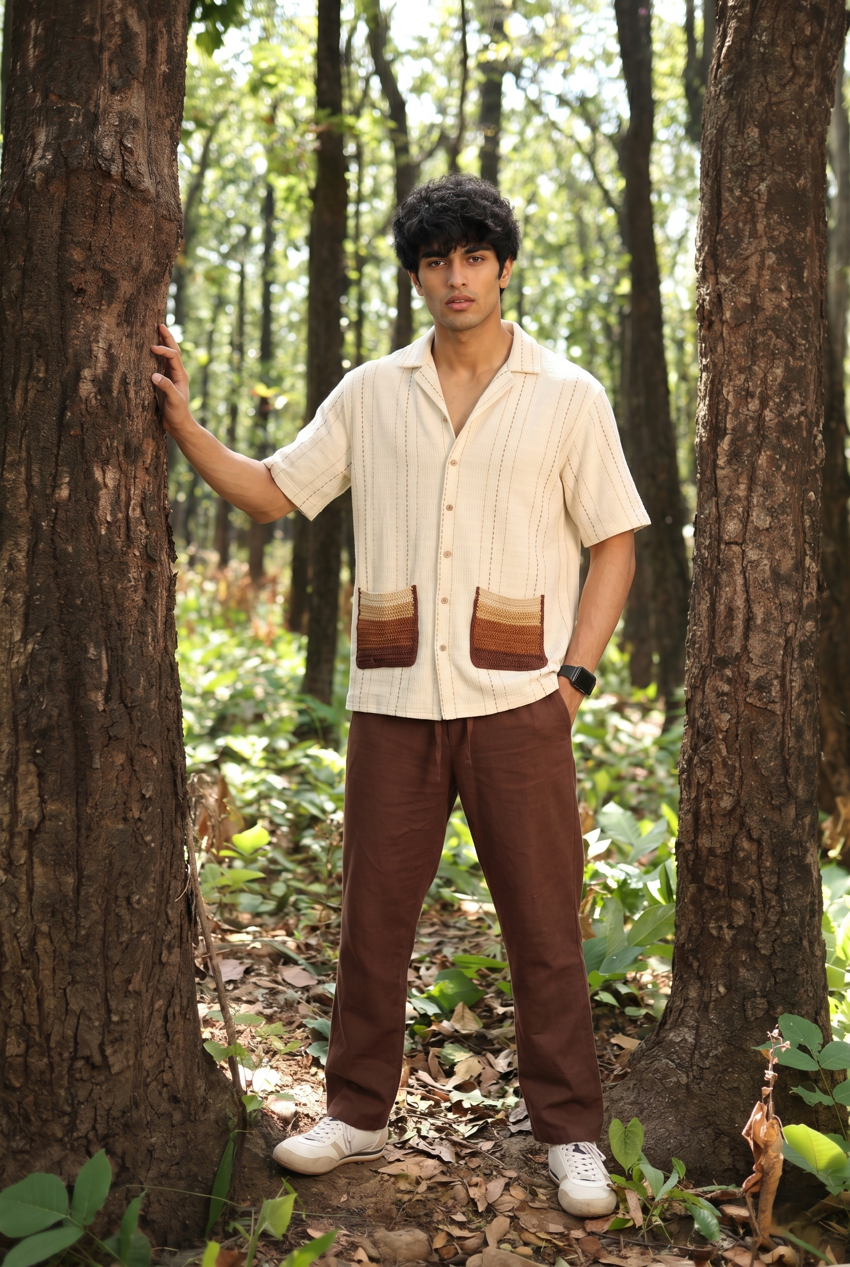 Banjara Crochet Dual Pocket Shirt