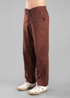 Coffee Brown Relaxed Pants for Men