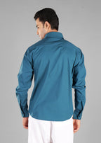 Harbour Blue Classic Logo Shirt for Men