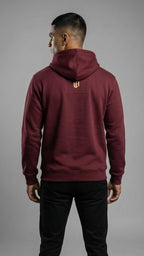 Crimson Basketball Graphic Hoodie for Men