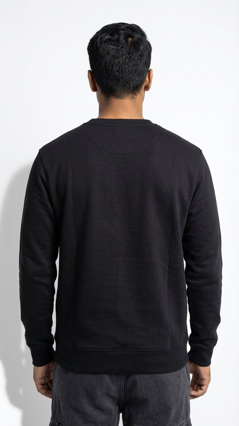 Black Wildlife Graphic Sweatshirt