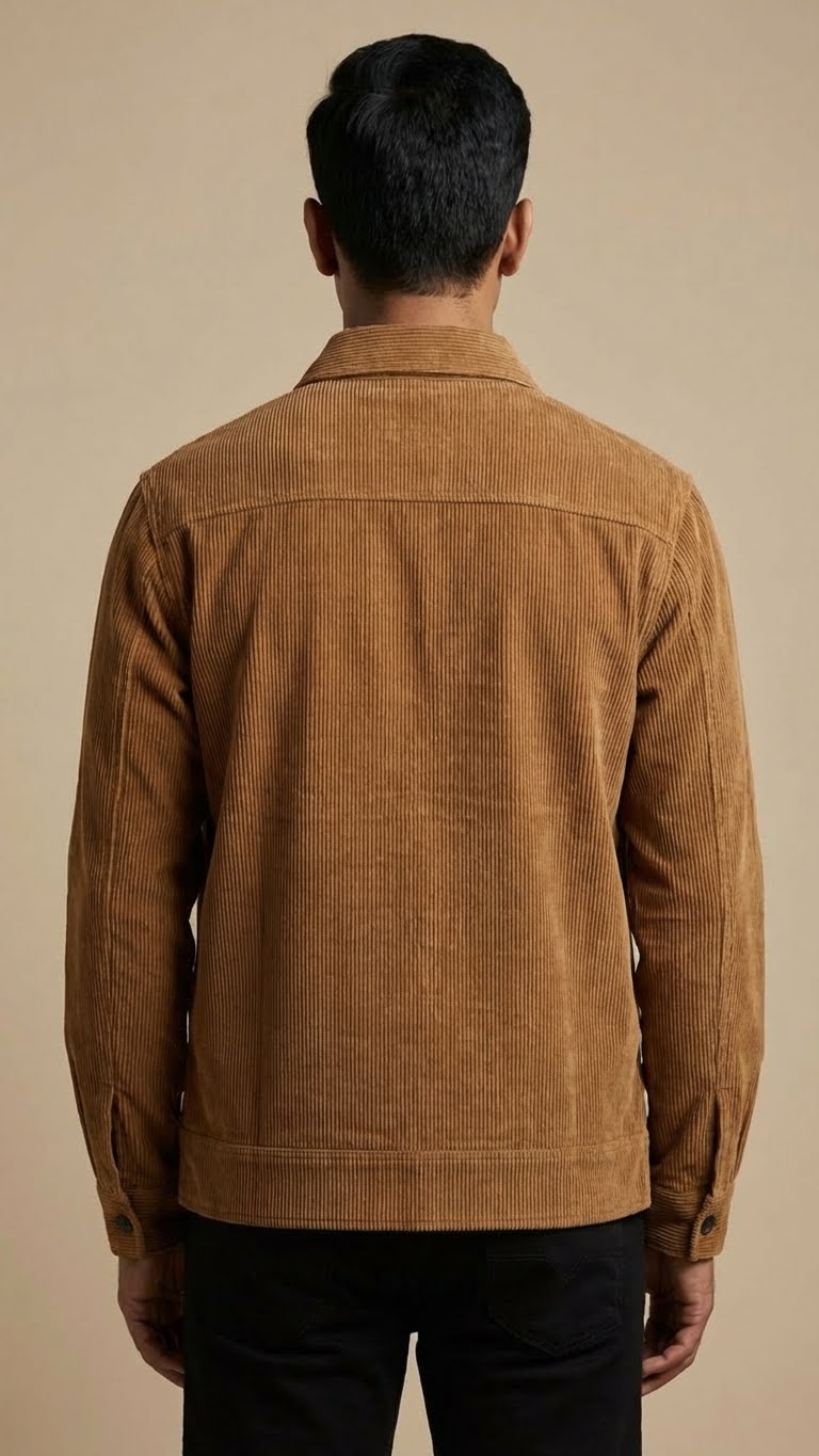 Camel Brown Corduroy Jacket
