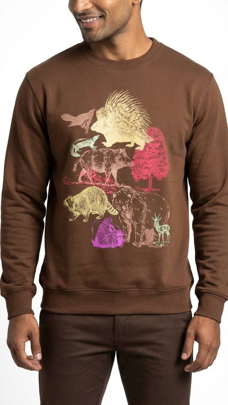 Wildlife Graphic Sweatshirt