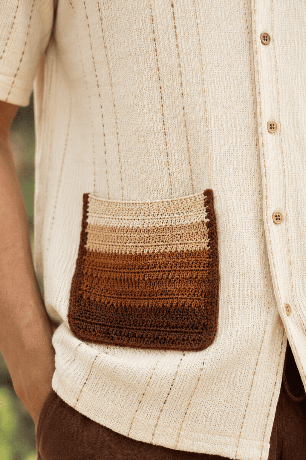 Banjara Crochet Dual Pocket Shirt