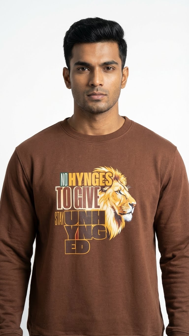 No Hynges To Give Lion Sweatshirt