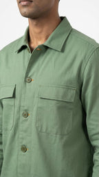 Pista Green Twill Jacket