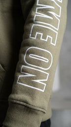 Olive Fire Sleeve Hoodie