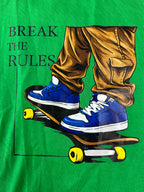 Green Skateboard Graphic T-Shirt for Men
