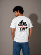 White Typography Graphic T-Shirt for Men