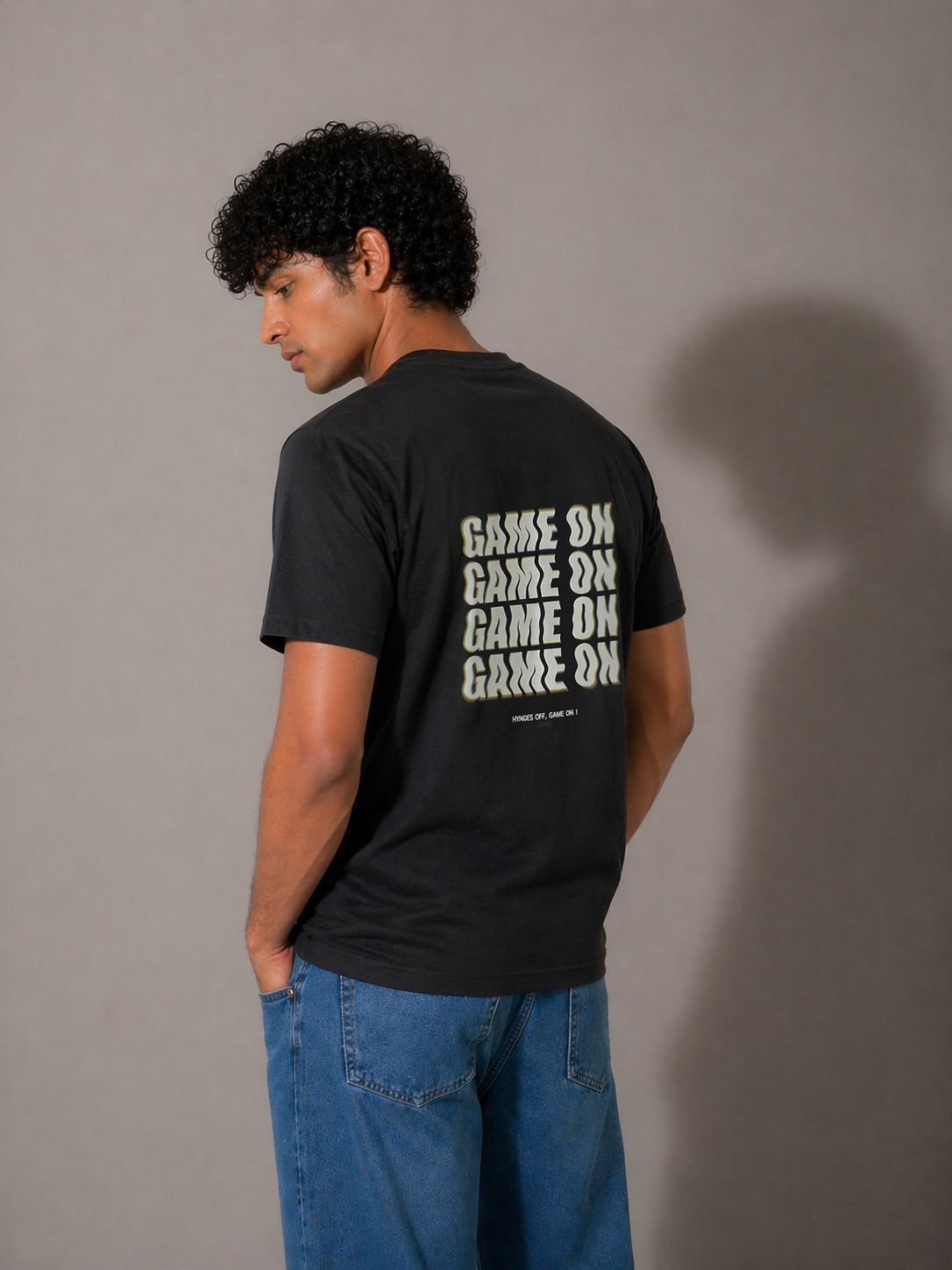 Black "Game On" T-Shirt