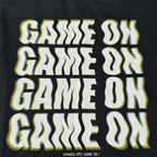 Black "Game On" T-Shirt