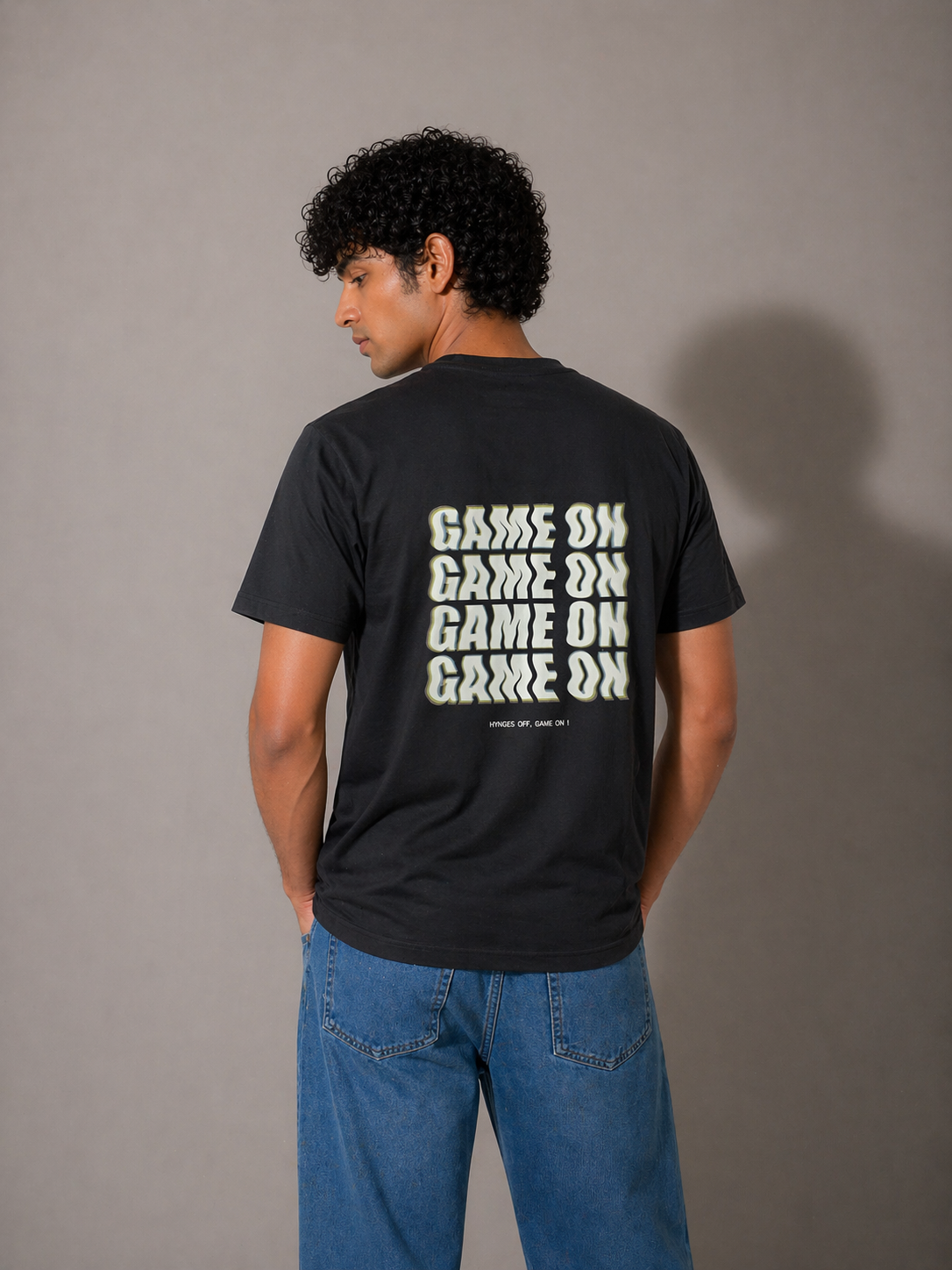 Black "Game On" T-Shirt
