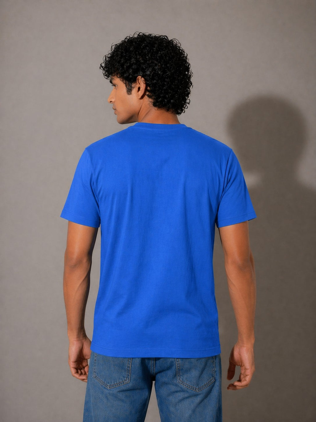 Electric Blue Leopard Graphic T-Shirt