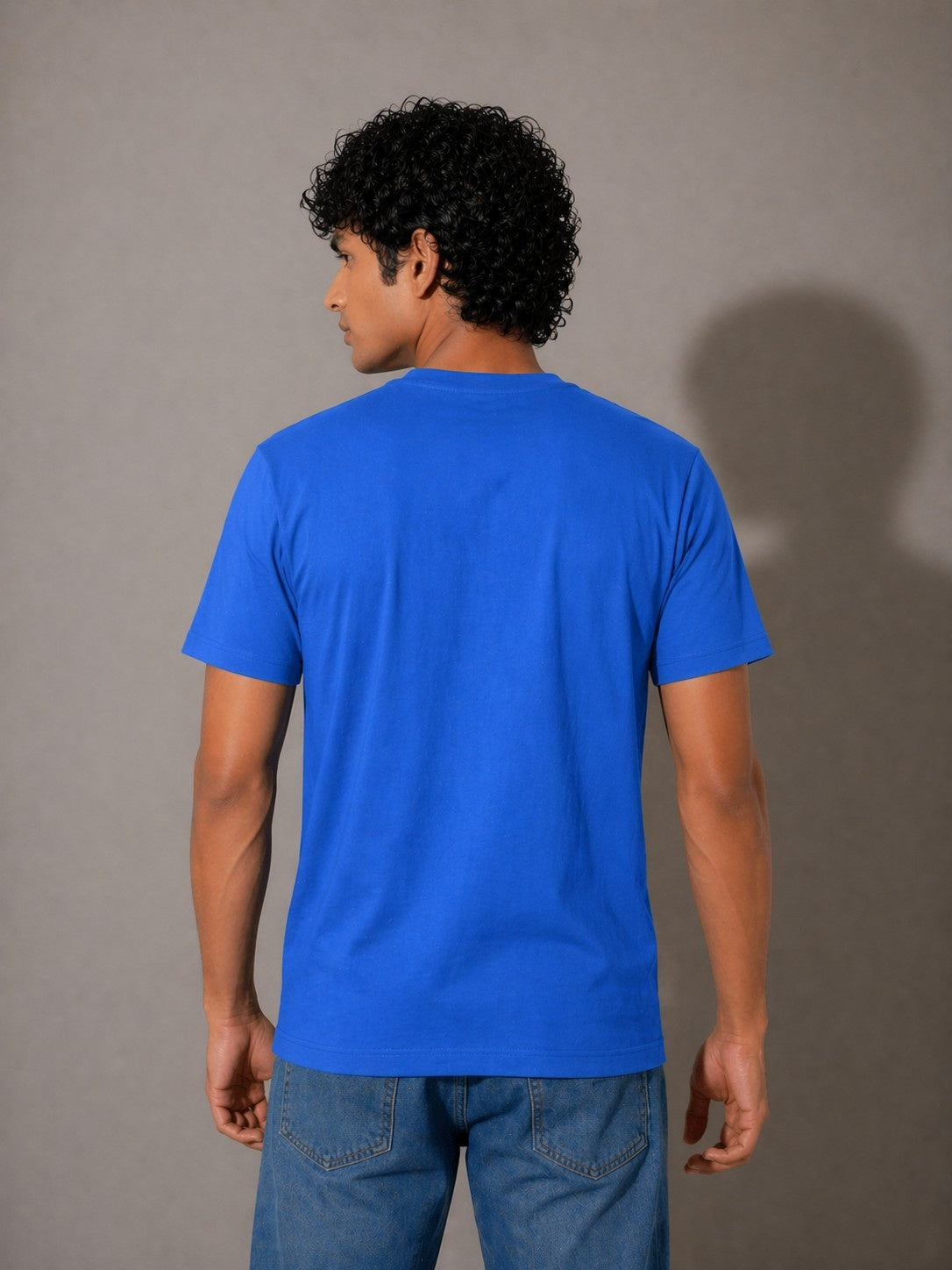 Electric Blue Leopard Graphic T-Shirt
