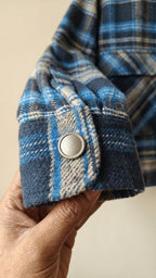 Blue Check Woolen Jacket