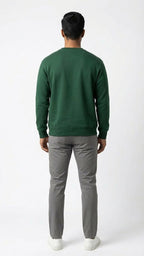 Embossed Sweatshirt – Bottle Green