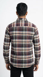 Premium Burgundy Check Shirt – Stay Unhynged