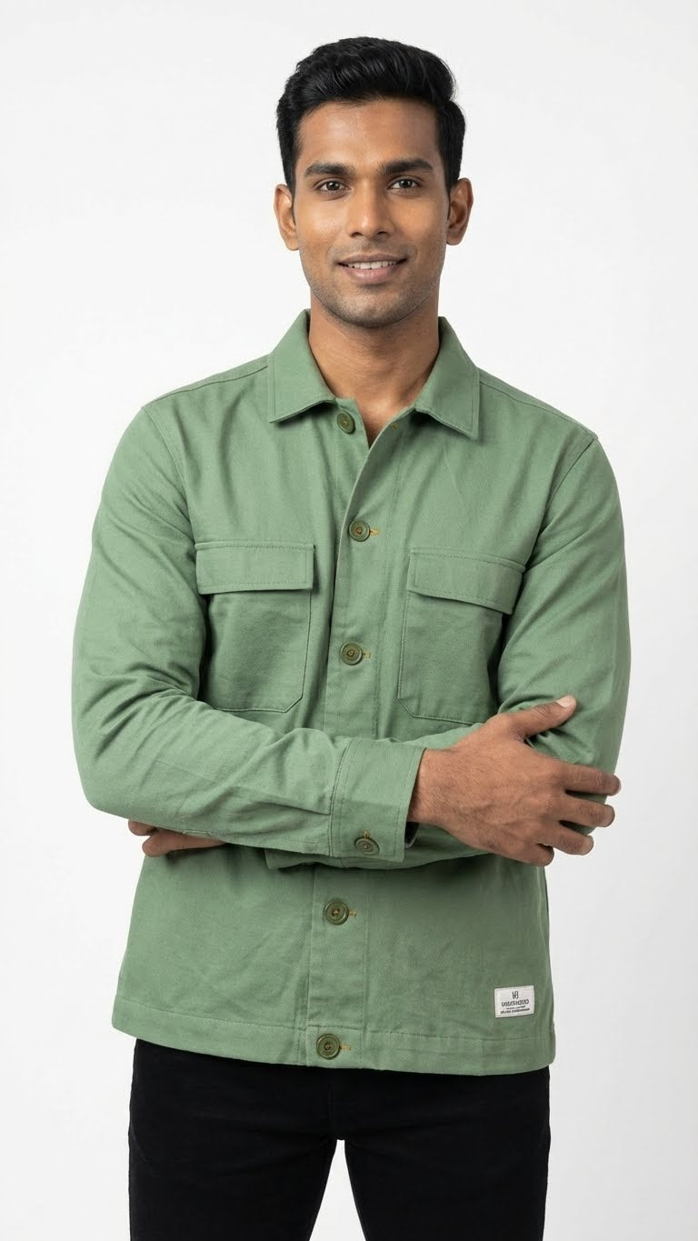 Pista Green Twill Jacket