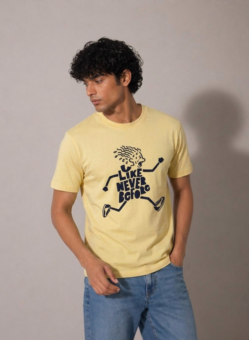 Unhynged Yellow Graphic T-Shirt