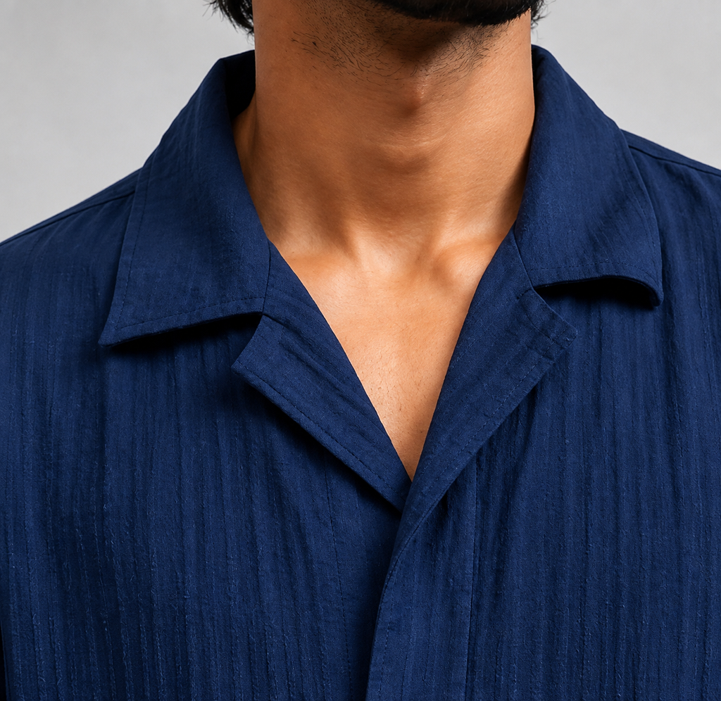 Navy Blue half sleeve shirt