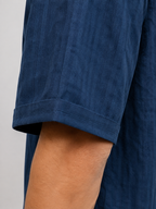 Quite Stripe Unhynged Navy Blue Shirts