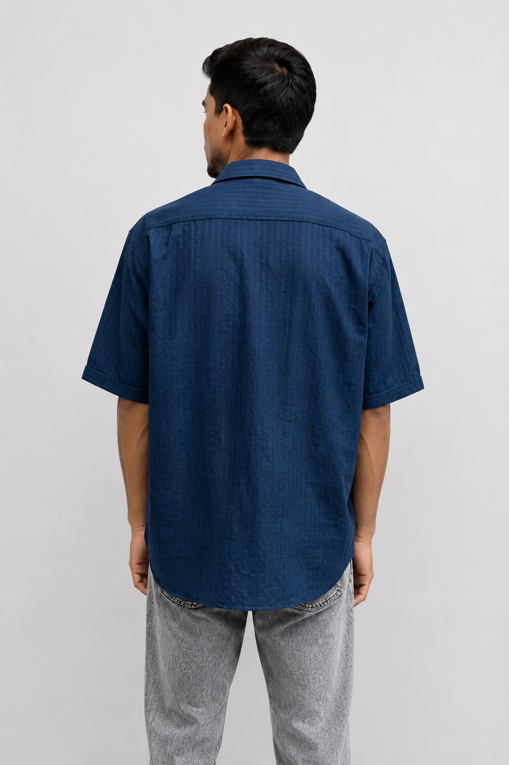 Quite Stripe Unhynged Navy Blue Shirts