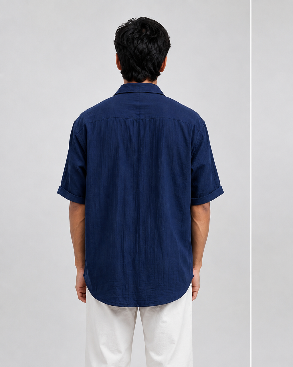 Navy Blue half sleeve shirt
