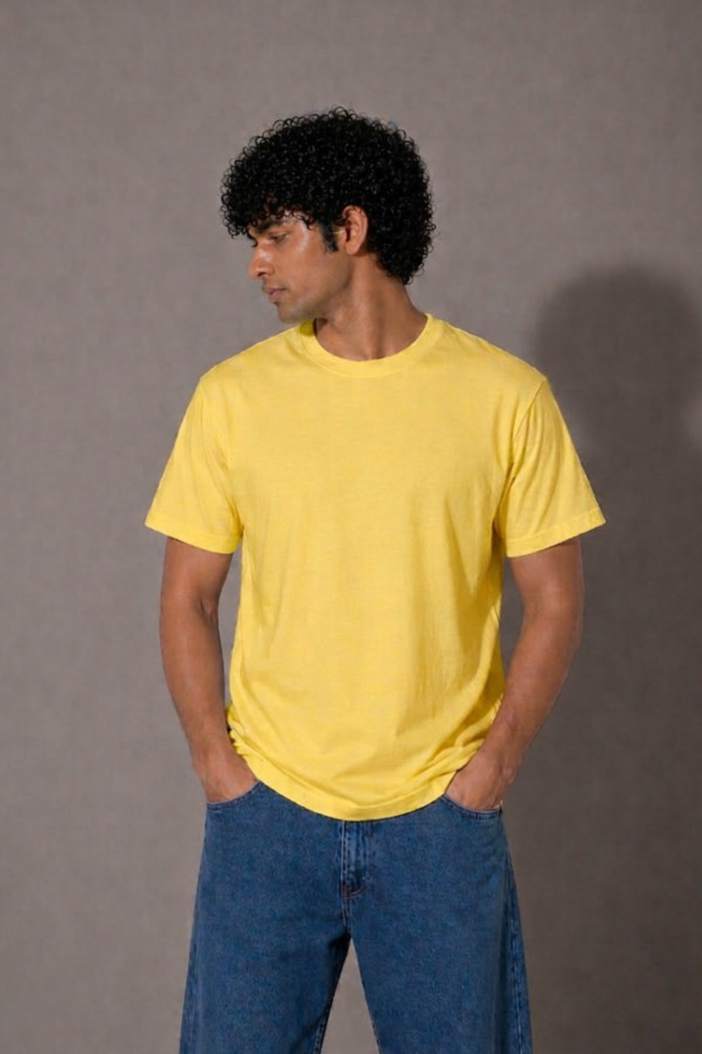 Unhynged Believe Yellow Graphic T-Shirt