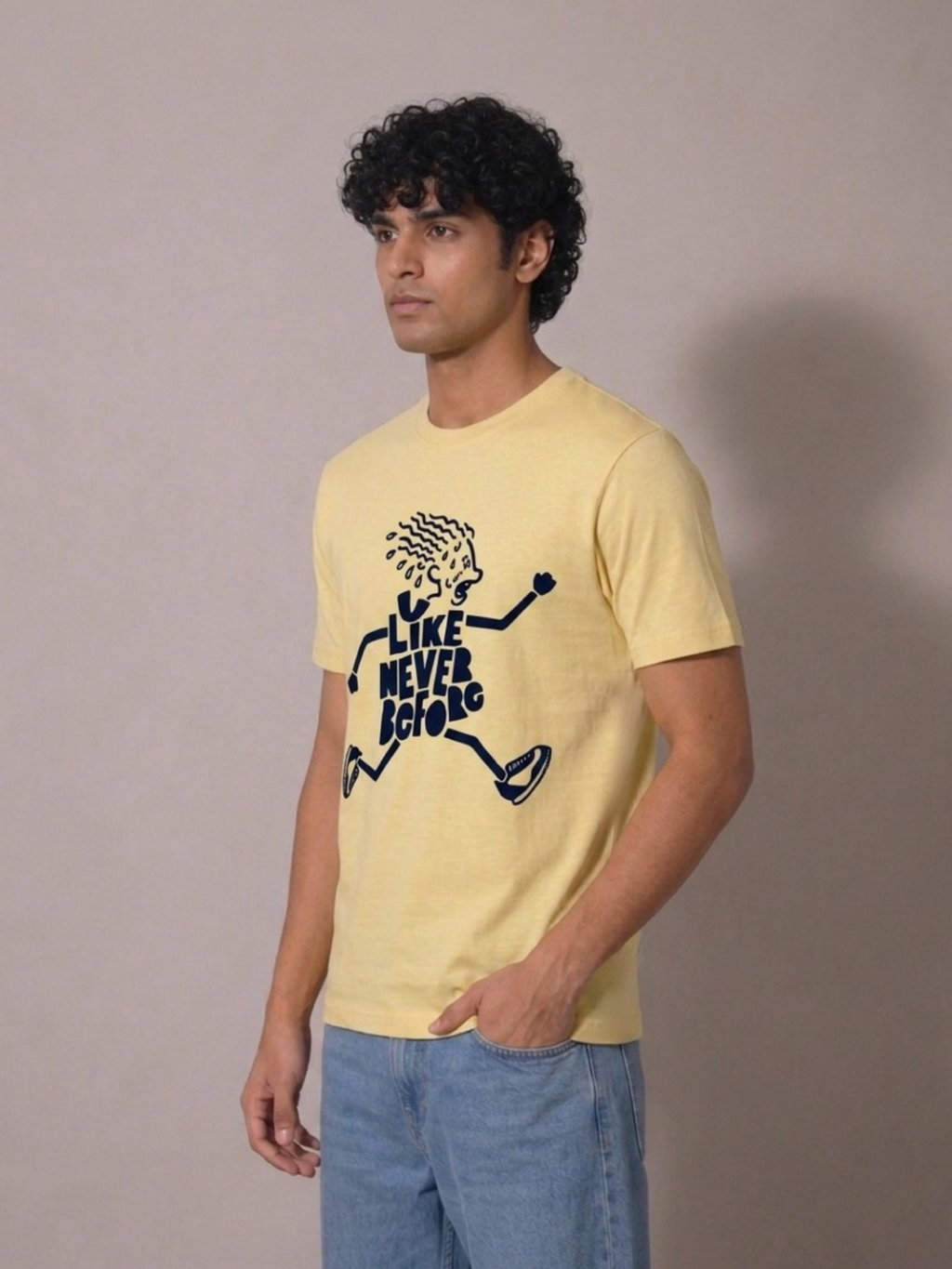 Unhynged Yellow Graphic T-Shirt