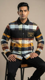 Orange Multi Check Jacket