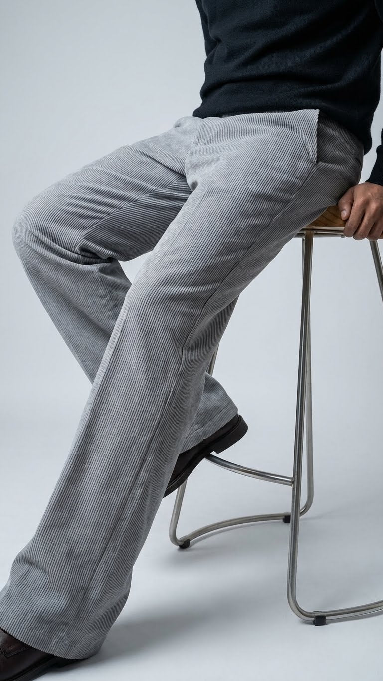 Grey Corduroy Pant