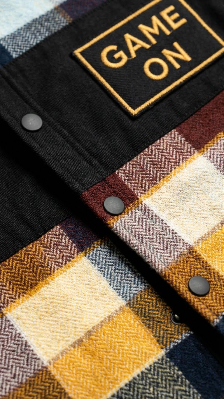 Orange Multi Check Jacket