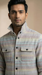 Multi-Color Textured Shirt for Men