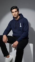 Royal Harmony Chess Graphic Hoodie for Men