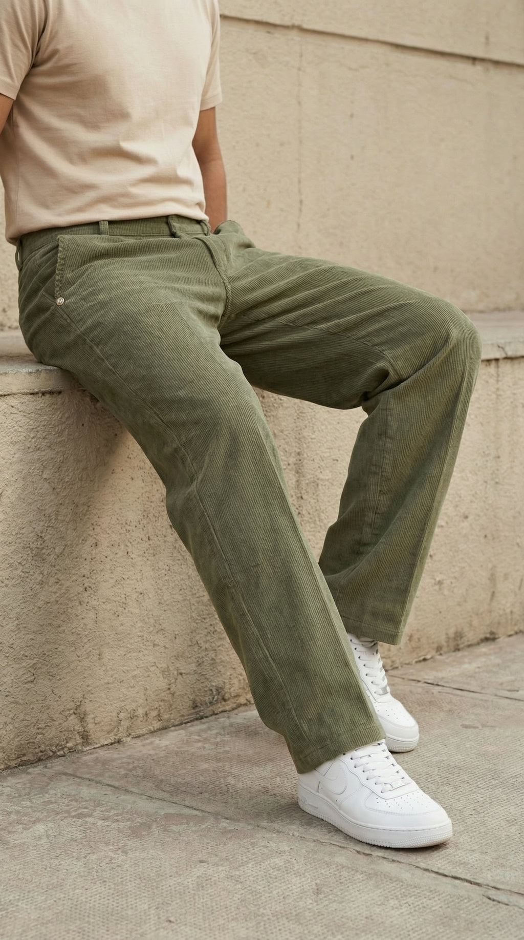 Green Corduroy Pant