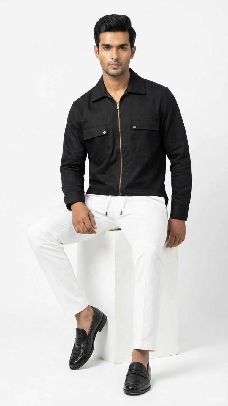 Black Twill Jacket