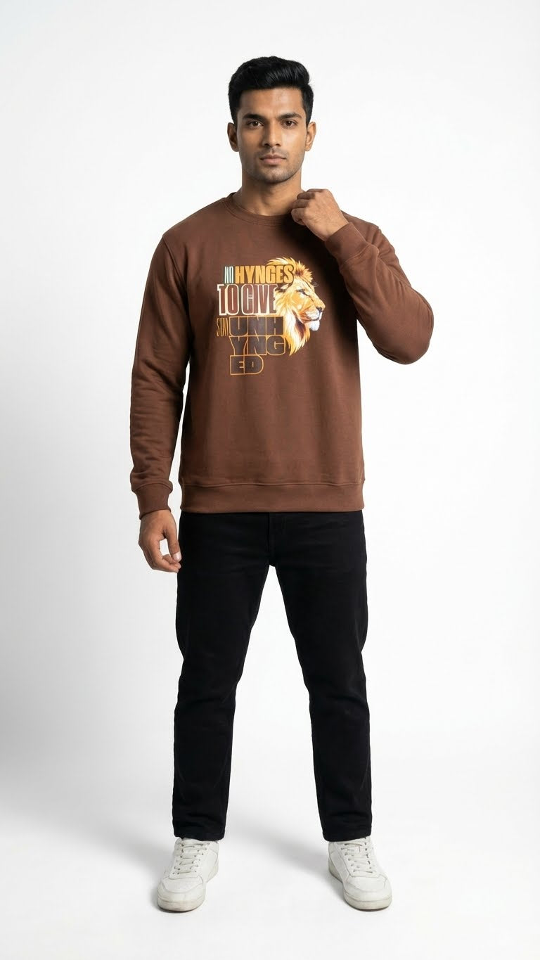 No Hynges To Give Lion Sweatshirt