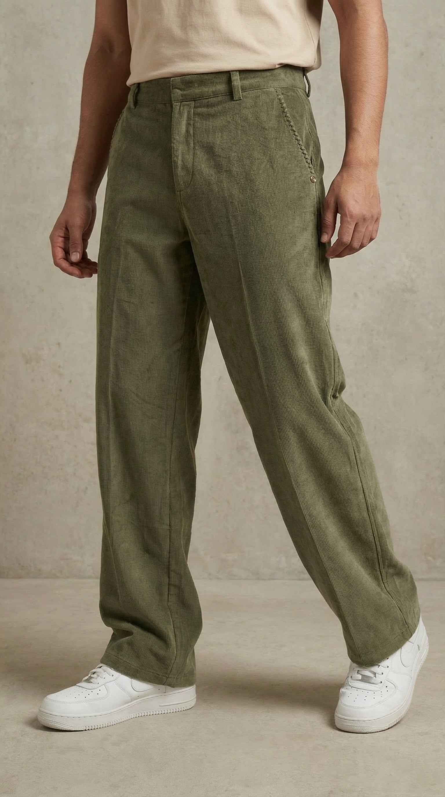 Green Corduroy Pant