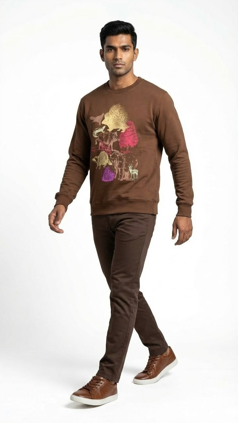 Wildlife Graphic Sweatshirt