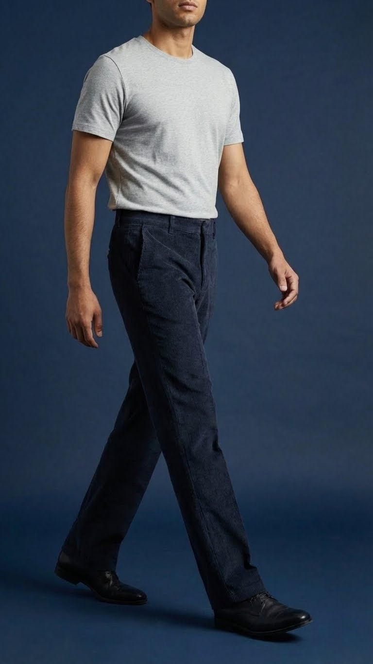Navy Corduroy Pant