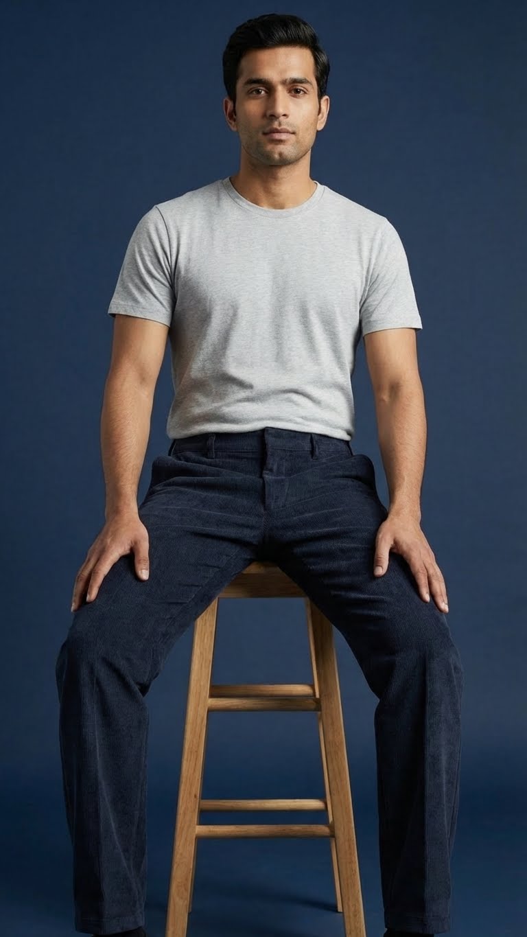 Navy Corduroy Pant