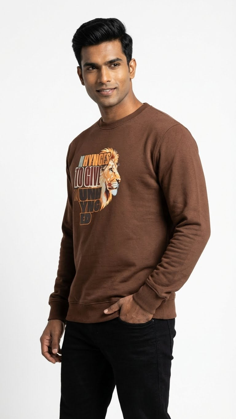 No Hynges To Give Lion Sweatshirt