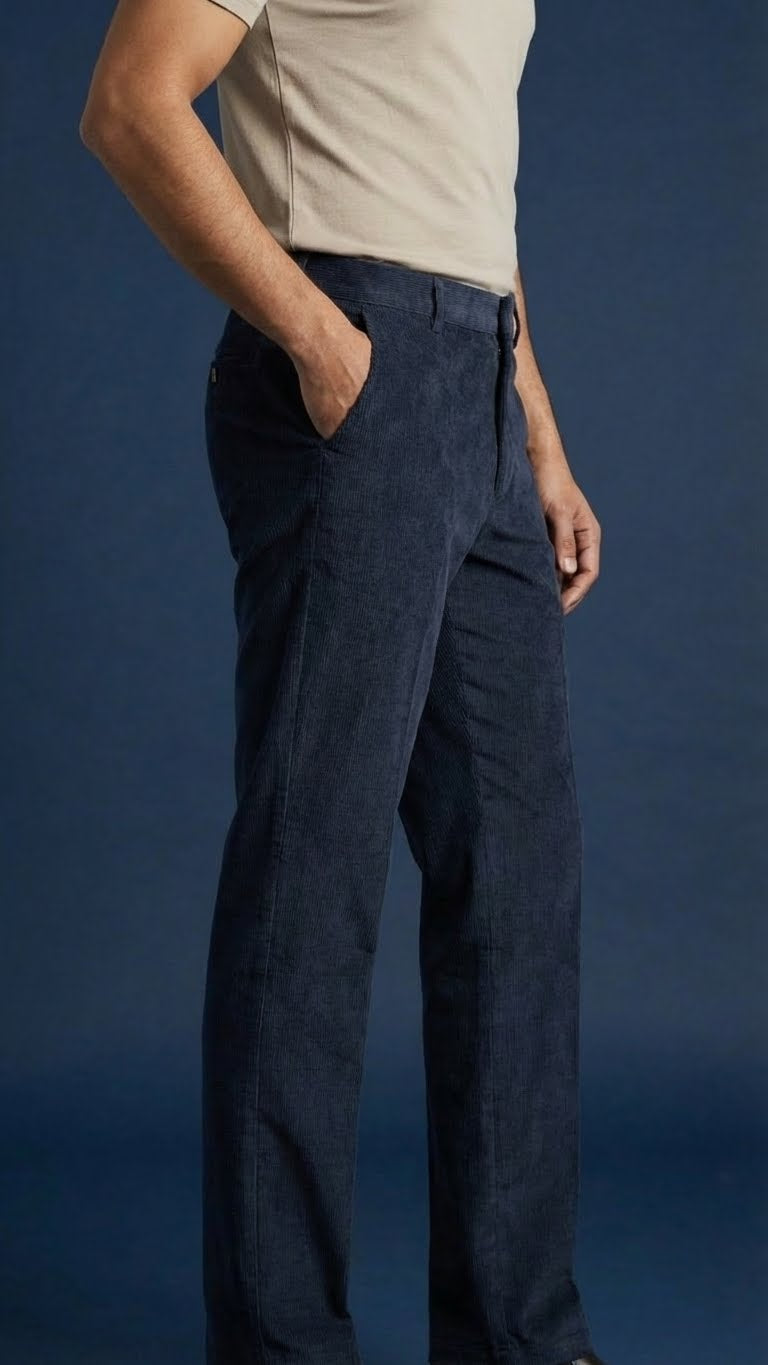 Navy Corduroy Pant