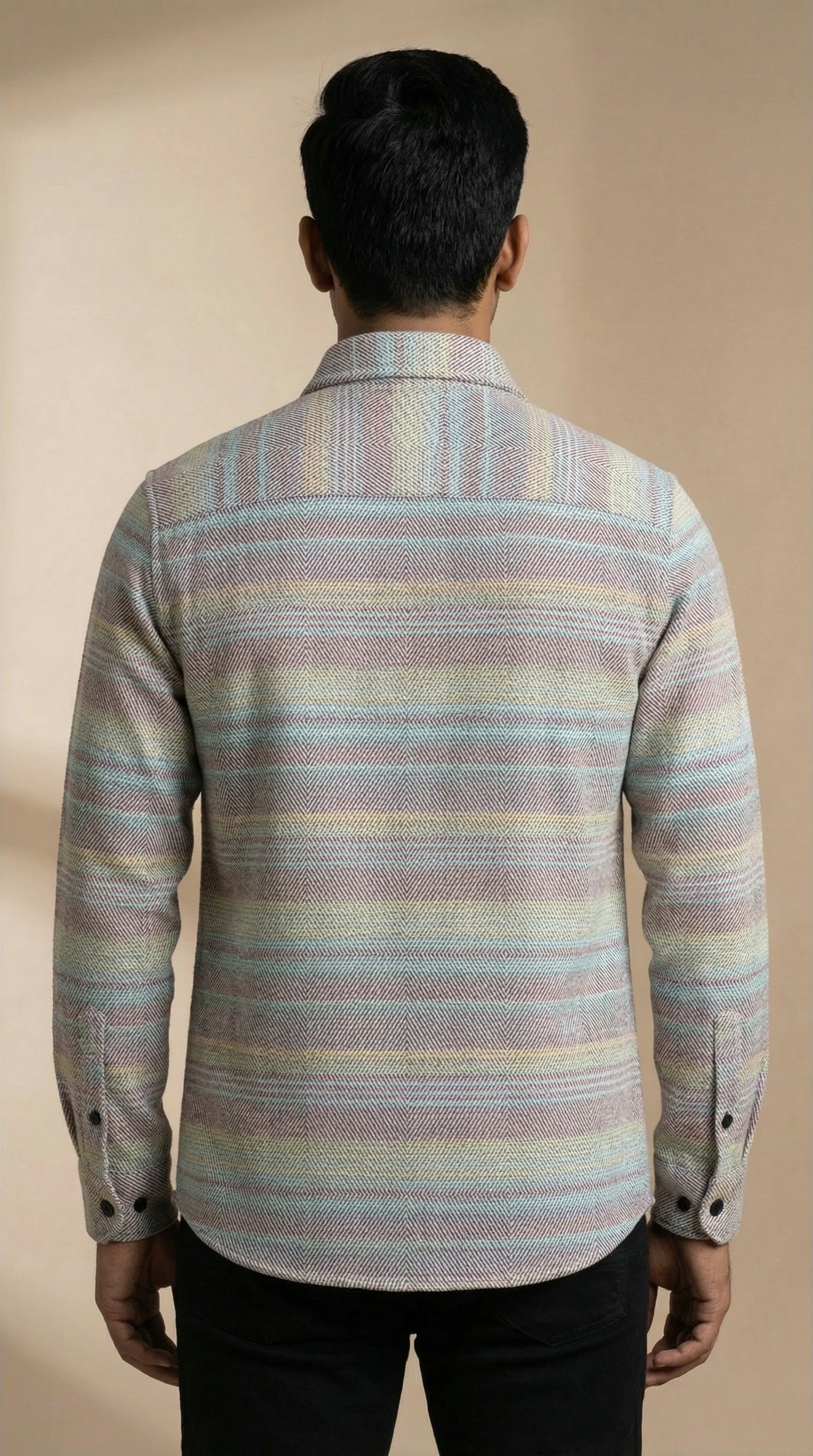 Multi-Color Textured Shirt for Men